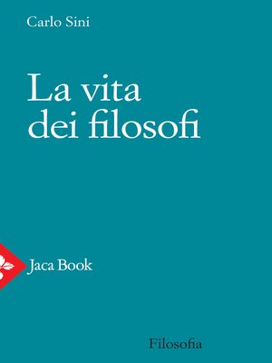 cover image of La vita dei filosofi